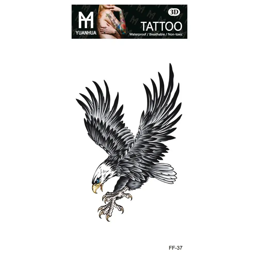 

Temporary Tatoo Fake Tattoo Sticker Cool Eagle Bird Tattoos Stickers Tatouage Waterproof Flash Tatto For Men Women Girl