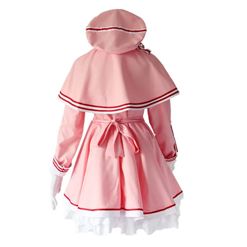 Аниме Cardcaptor Sakura четкие карты Косплэй костюм Сакура КИНОМОТО платье на Хэллоуин