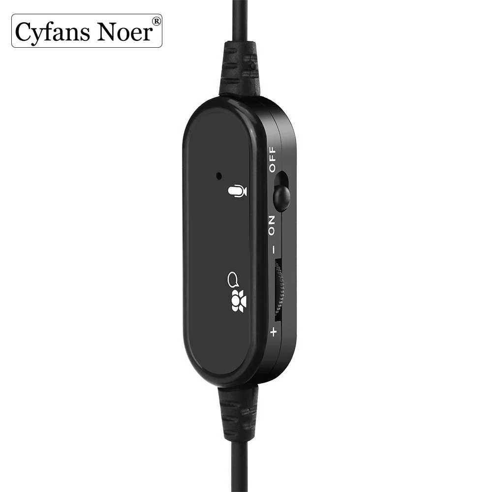 Cyfans Noer игровая гарнитура накладные стерео басы игровые наушники с микрофоном