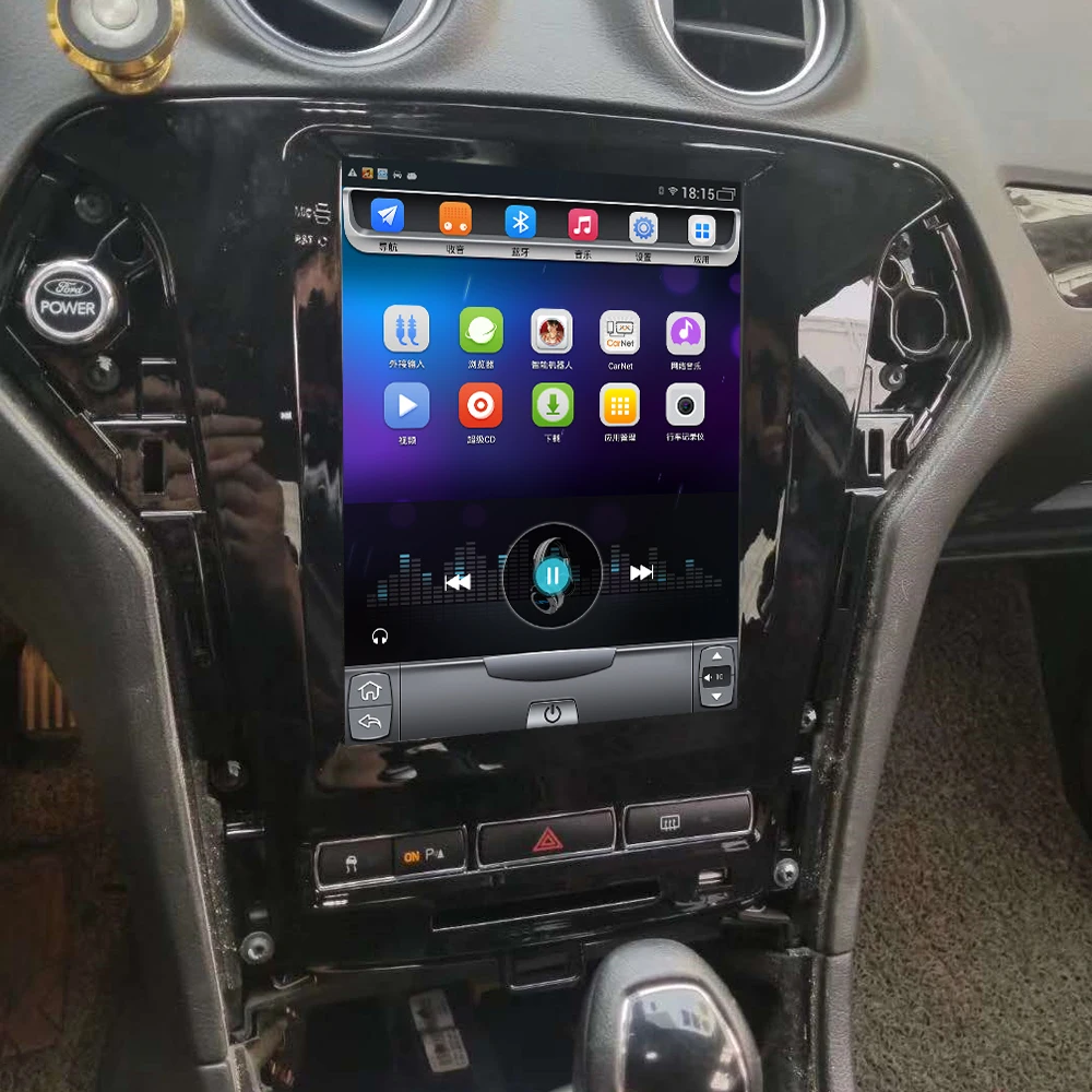 12,8 дюймов 4G Lte 64G rom Вертикальная android система для Ford mondeo 2011-2013 лет Мультимедиа Видео Радио плеер Навигация стерео