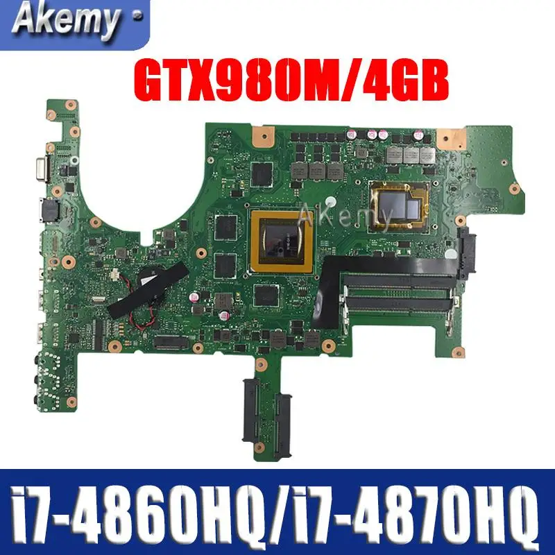 G751JY материнская плата для For Asus G751JT G751JL G751J G751 ноутбука i7 4860HQ / 4870HQ