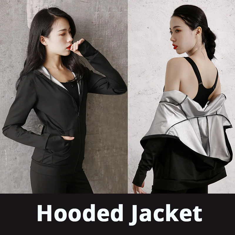 Jacket 379 Женское корректирующее белье, быстро потоотделение, рубашка для похудения, фитнес-корсет, куртка для бега, сжигание калорий, шорты для спортзала, спортивный костюм, комплект - Цвет: Jacket 379