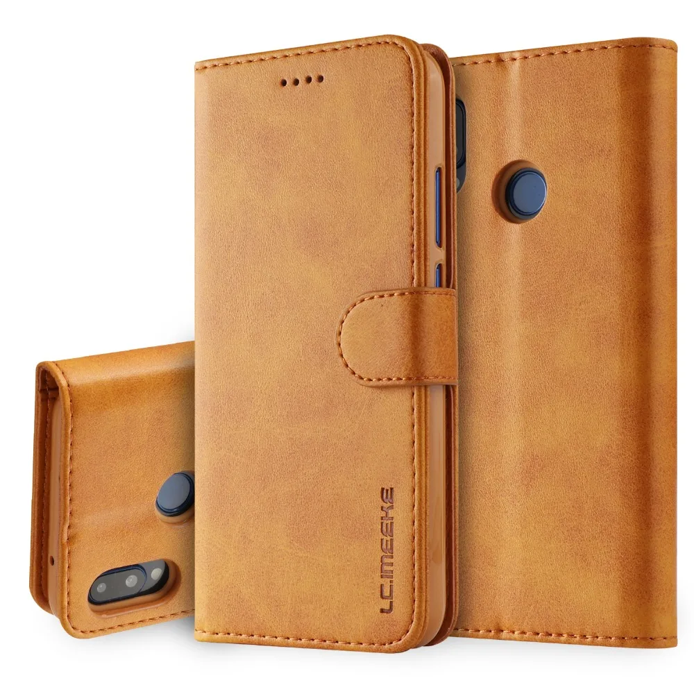 Роскошный кожаный чехол-кошелек для Coque Huawei P20 Lite чехол откидной Чехол телефона Pro