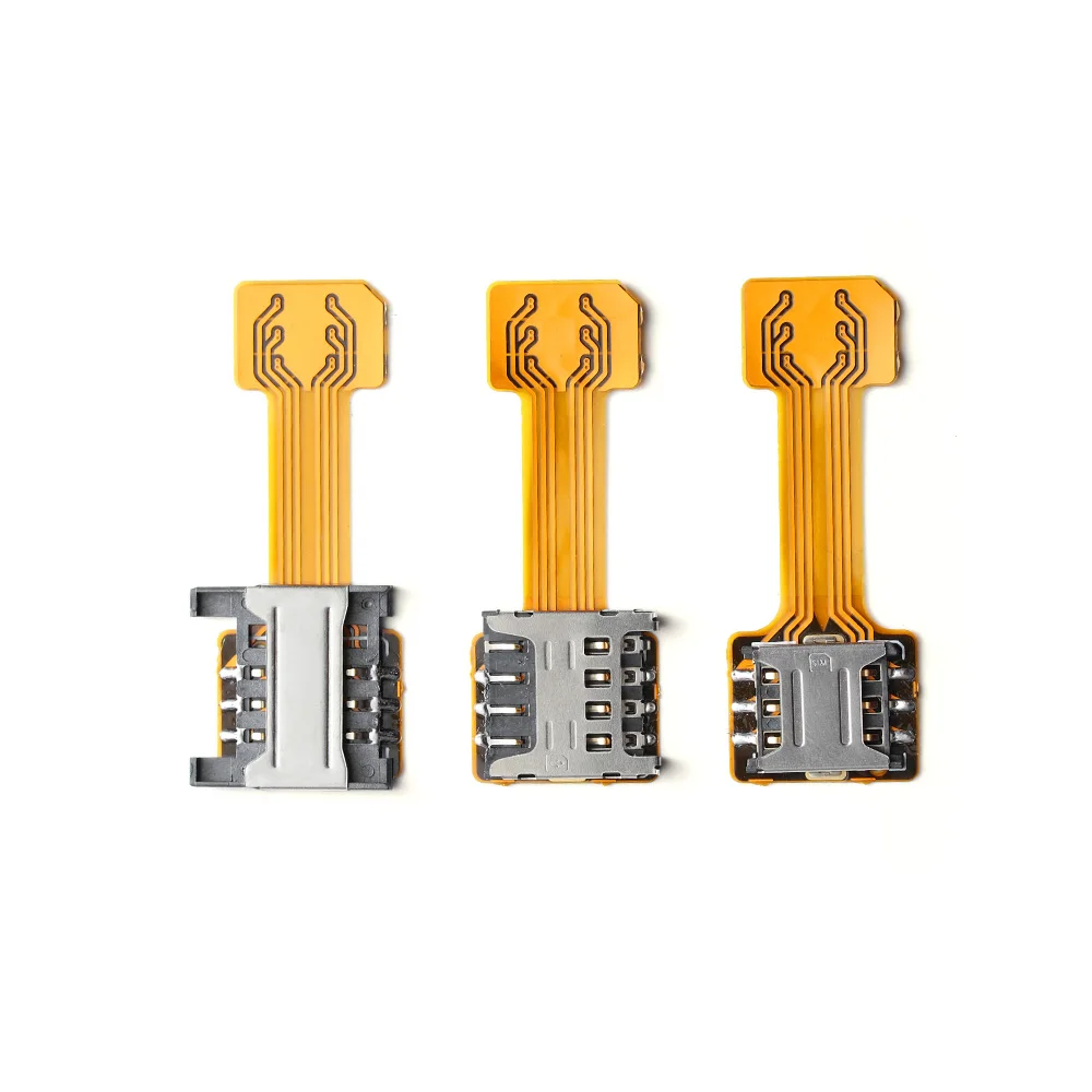 

1PC Universal TF Hybrid Sim Slot Dual SIM Card Adapter Micro SD Extender Nano Cato For Android Phone Three Choice