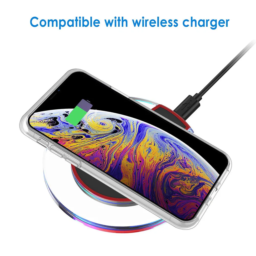 Чехол Ascromy для Apple iPhone XS прозрачный силиконовый чехол из ТПУ и поликарбоната X Max XR 7
