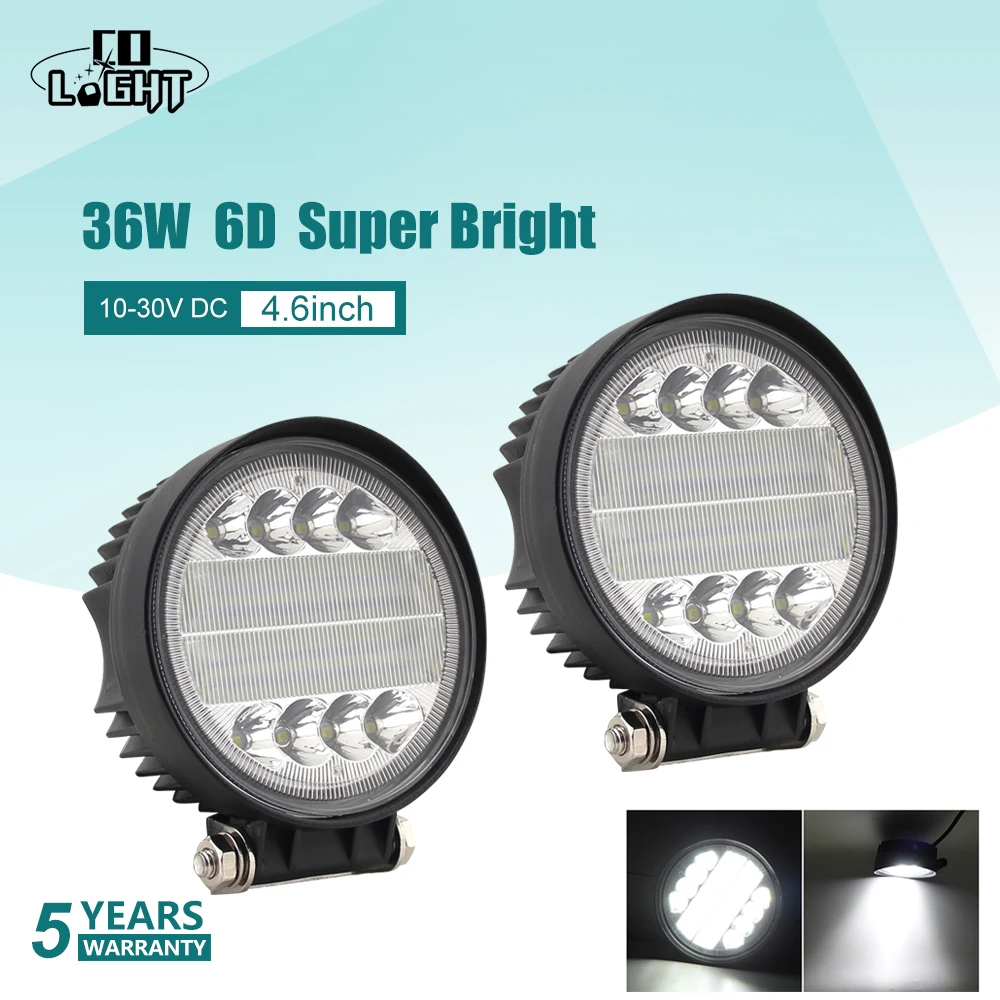 CO LIGHT 6D 4 6 &quot36 Вт внедорожный светодиодный свет бар точечный Наводнение