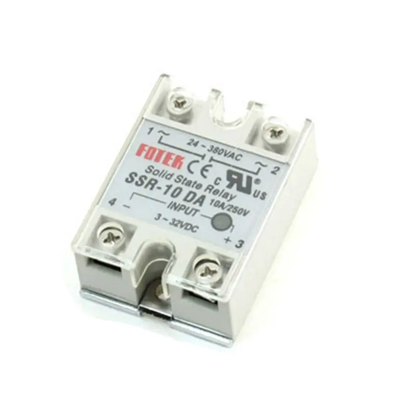 Реле 10 шт./лот производитель FOTEK SSR 10DA 10A ssr вход 3 32VDC выход 24 380VAC|ssr relay|10a ssr10a relay |