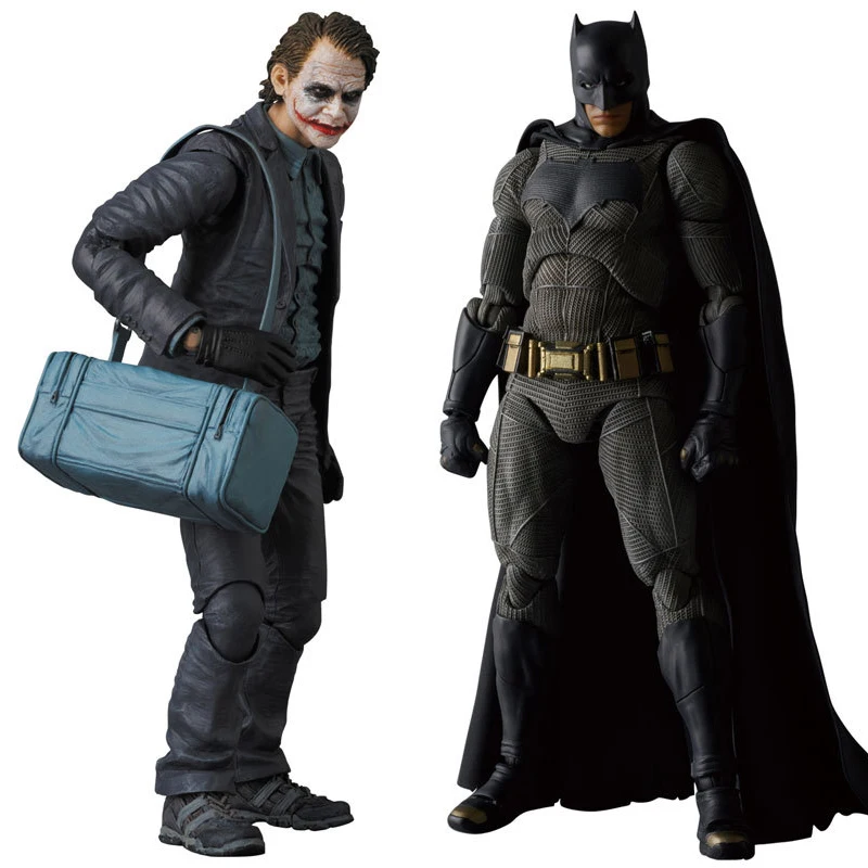MAFEX NO.015 &amp 017 Бэтмен Темная ночь Джокер ПВХ экшн-фигурка Коллекционная модель