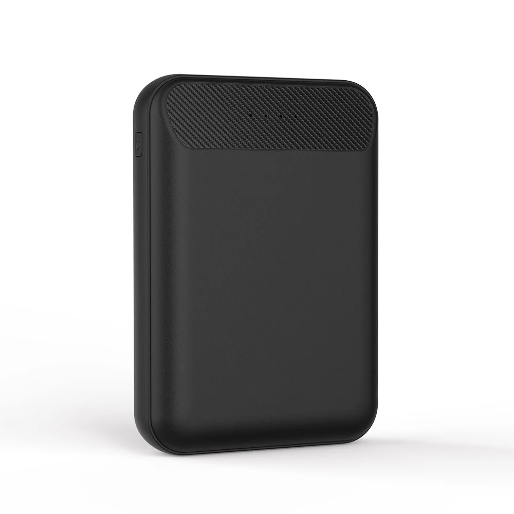 KISSCASE 10000 мАч переносной аккумулятор для iPhone X 7 8 для samsung Mini Мобильный телефон внешний аккумулятор USB телефон power Bank - Тип штекера: Black