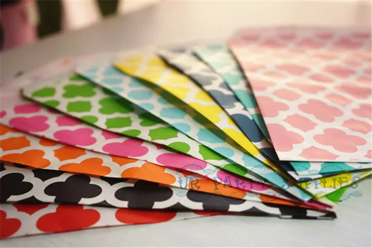 Фото 3000pcs Rainbow Clover Pattern Paper Party Bags Red Pink Black Orange Yellow Green Teal Light Blue Navy Birthday Дом и сад 3000pcs Rainbow Clover Pattern Paper Party Bags Red Pink Black Orange Yellow Green Teal Light Blue Navy Birthday Дом и сад