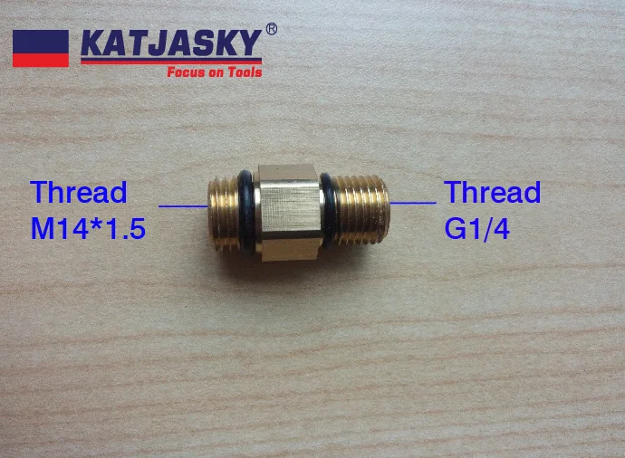 Бесплатная доставка медный разъем адаптера Male M14 * 1 5 G1/4 Для пеногенератора