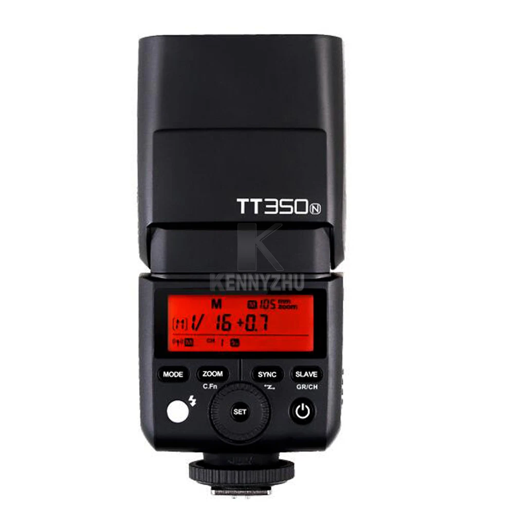 Мини Godox Speedlite TT350N TTL 2 4G HSS вспышка для Nikon беззеркальной DSLR камеры D800 D810 D300 D7100 D610 D5200