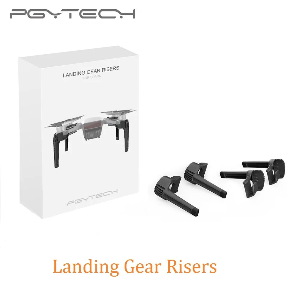 landing gear risers PGYTECH интимные аксессуары для DJI Spark держатель пропеллера/Шасси стояки/посадка Pad/пропеллеры гвардии/держатель пульта дистанционного управления - Цвет: landing gear risers