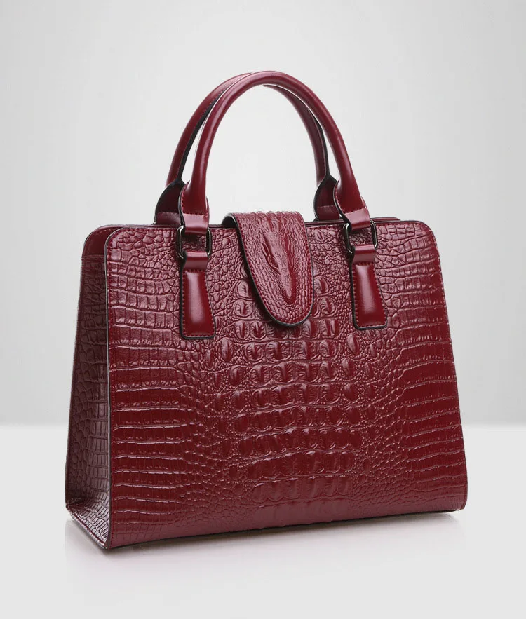 Женская модная сумка из натуральной кожи с узором «крокодиловая кожа», женские сумки-мессенджеры, женские сумки от известного бренда, дизайнерские ручные сумки