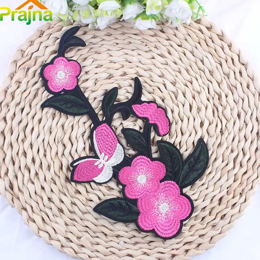 ZOTOONE 1 шт. красная роза дешевая блестящая аппликация вышивка наклейки для