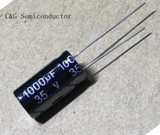 10 шт. 35V1000UF 13*21 мм 1000 мкФ 35В электролитический конденсатор с алюминиевой крышкой |