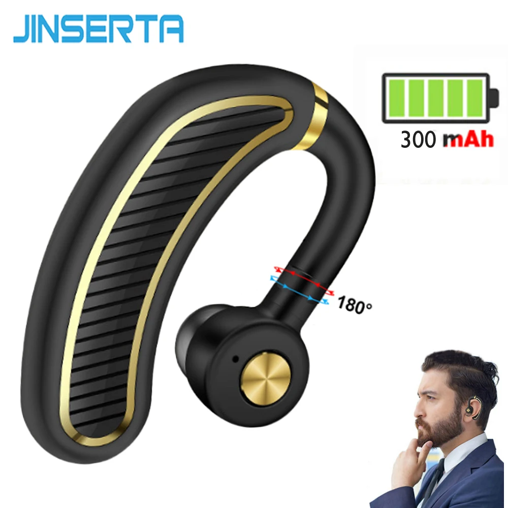 JINSERTA бизнес Bluetooth наушники беспроводные с микрофоном 24 часа Время работы