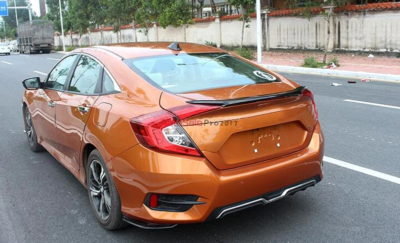 Для Honda Civic 10 поколения 4dr Sedan 2016 2017 Пластиковый черный красный белый задний