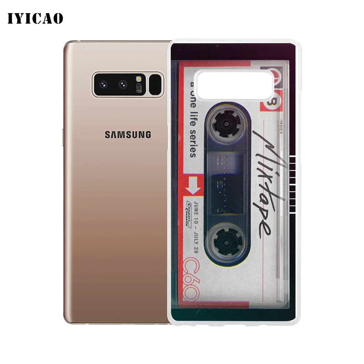 IYICAO ностальгическая Лента Радио Мягкий силиконовый чехол для телефона Samsung A5 A6 Plus