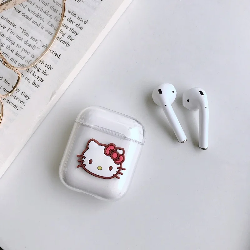 F Мультфильм милый 3D Микки Минни большие глаза Airpods Крышка для Apple беспроводной Bluetooth гарнитура Ipod анти-осень мягкая коробка оболочки - Цвет: F