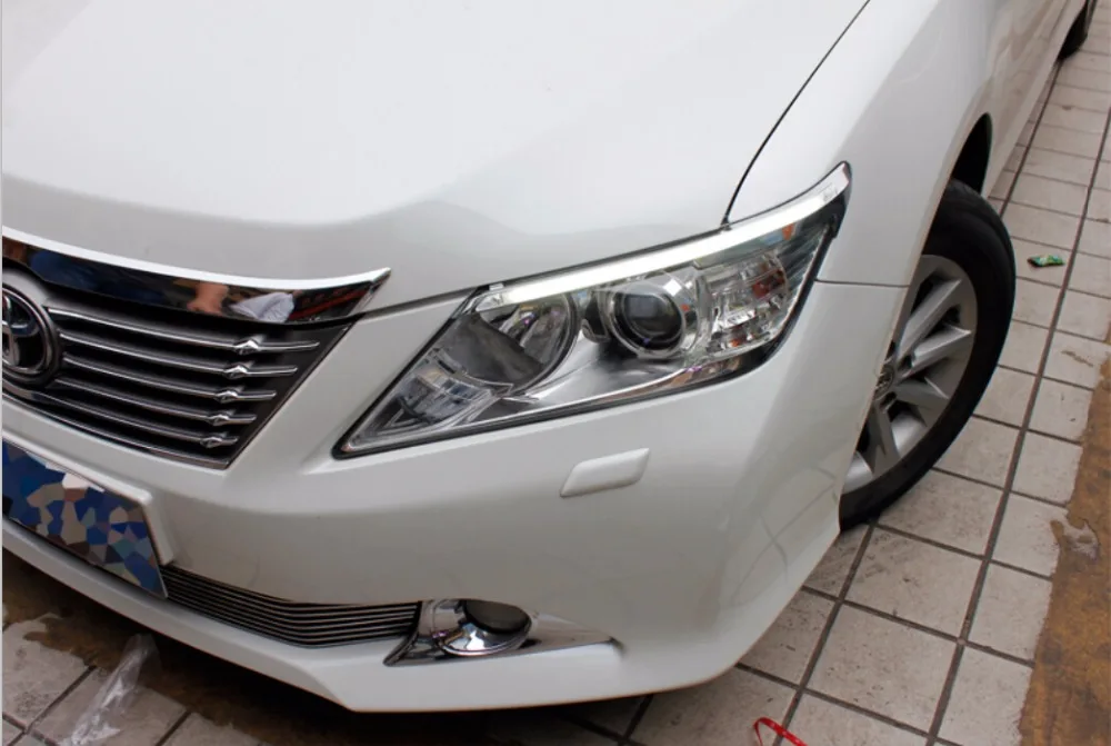 Светодиодный 2012 ~ 2014 Camry дневной свет противотуманный фара camry vios corolla Hiace tundra sienna