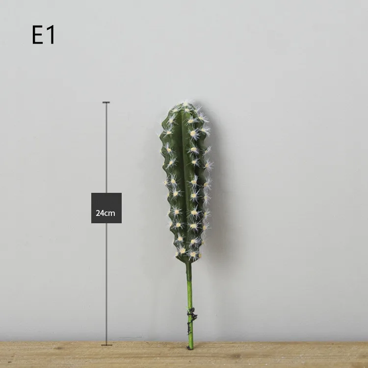 E1 1 шт. Искусственные суккуленты растения кактус искусственное растение для пустыни, бонсай для украшения дома - Цвет: E1