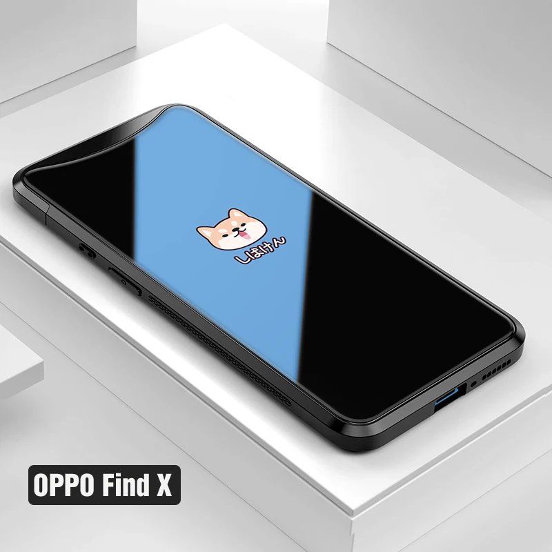 HSCQ Чехол VPOWER OPPO Find X из закаленного стекла для OPPO Find X Чехол 6,42 ''чехол s роскошный цветной бампер FindX Fundas - Цвет: HSCQ