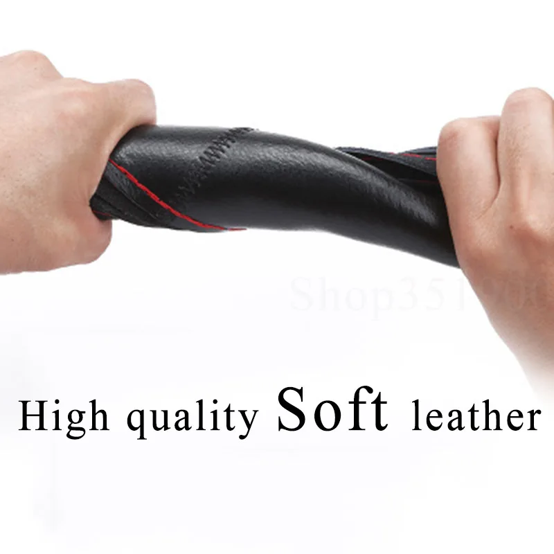 DIY натуральная кожа 38 см чехлы рулевого колеса автомобиля для HONDA ACCORD город crosstour