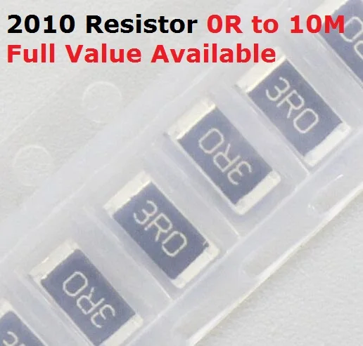 100PCS/lot SMD Chip 2010 Resistor 5.1K/5.6K/6.2K/6.8K/7.5K/Ohm 5% Resistance 5.1/5.6/6.2/6.8/7.5/K Resistors 5K1 5K6 6K2 6K8 7K5