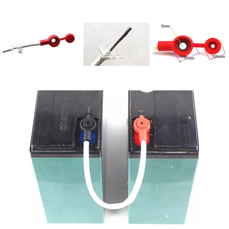 5x соединительные кабели для аккумулятора провод термостойкий терминал |