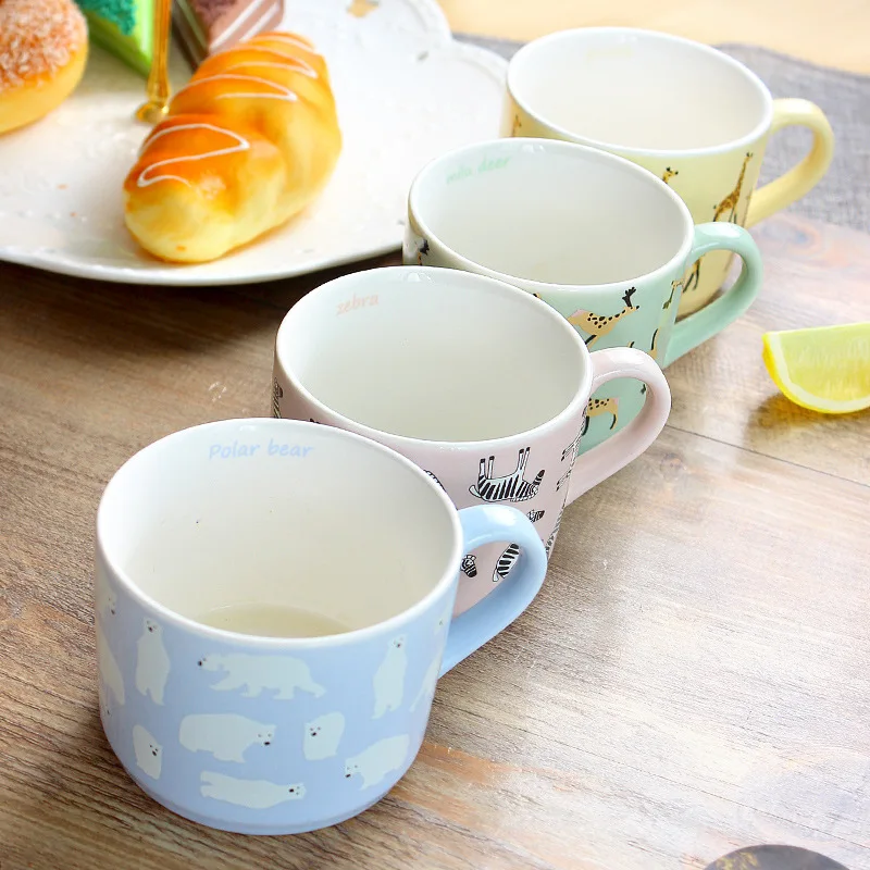 Креативные керамические чашки с милыми животными жирафом|coffee ceramic|cup ceramiccup cups |