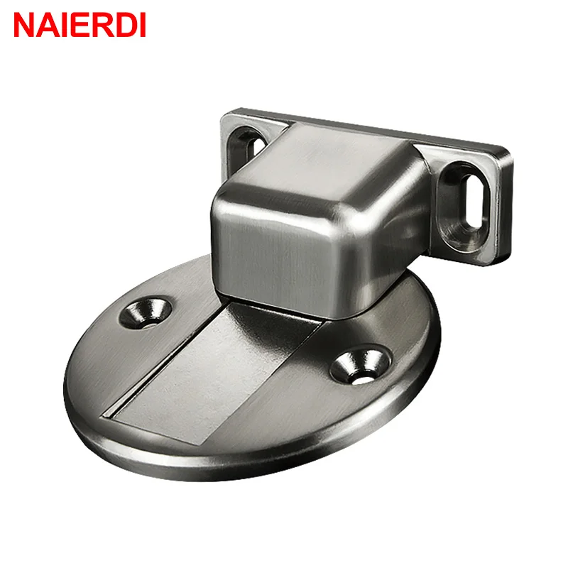 Магнитный дверной держатель NAIERDI из сплава цинка для крепления на пол|magnetic door