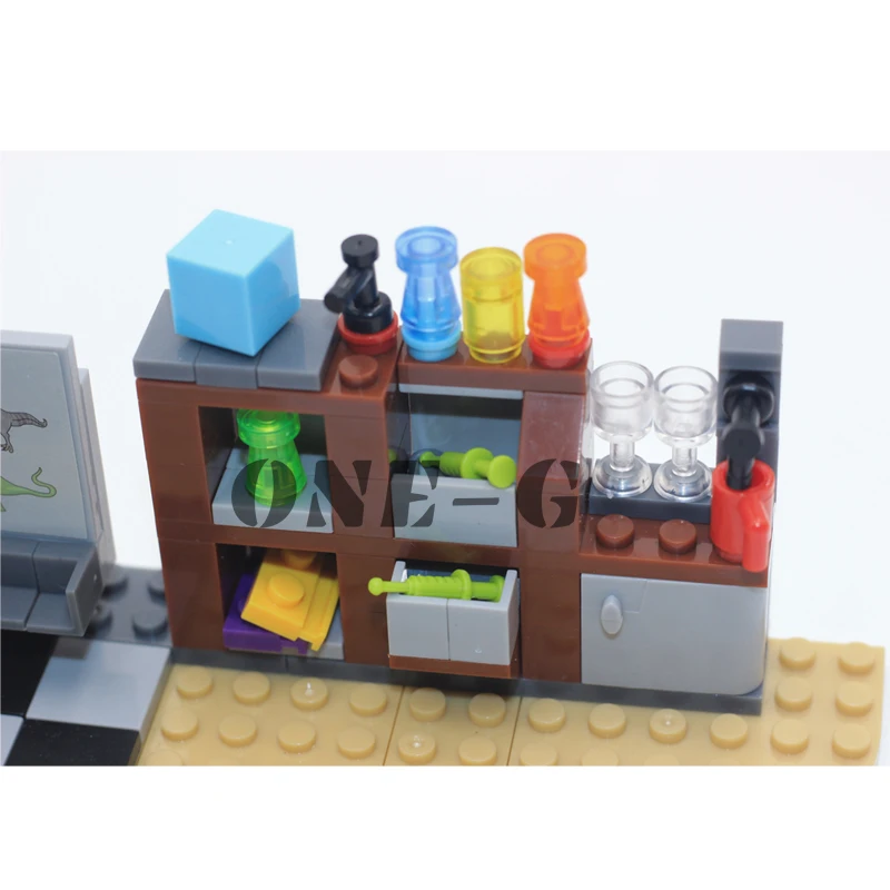 Compatible legoinglys jurassic world Building blocks TS8006 240pcs dinosaur Bricks Dinosaur Laboratory figures toys for children | Игрушки и