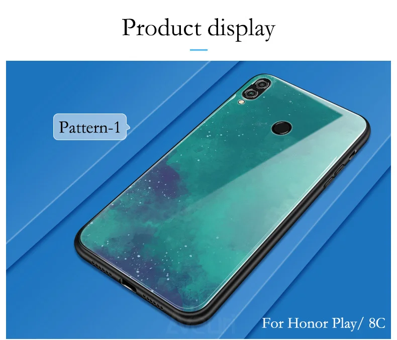 Красочный чехол из закаленного стекла для телефона для huawei P30 P10 P20 Lite Коврики 10 20 Pro Nova 2 2i 3 3i Honor 10 8 9 Lite 8X 7C чехол Coque