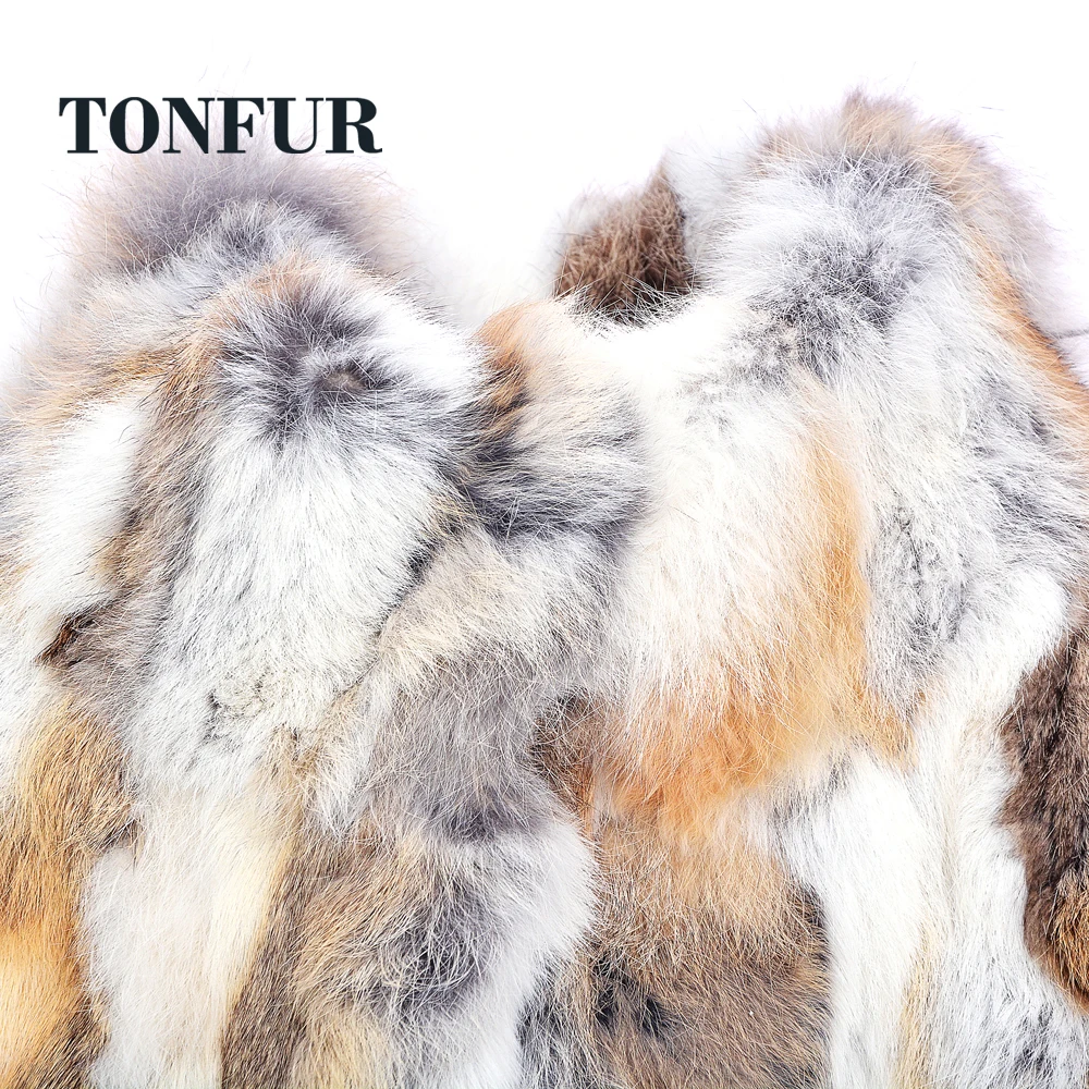 Женская зимняя Осенняя Новая модная разноцветная шуба ручной работы с