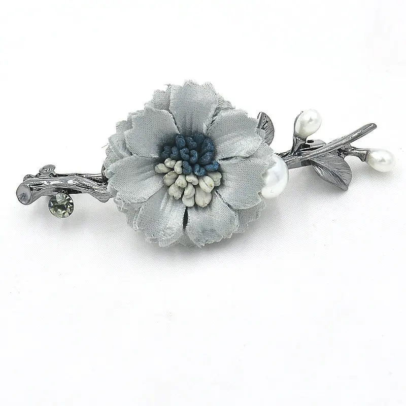 Винтажный головной убор с цветами и стразами для невесты Весенняя заколка волос