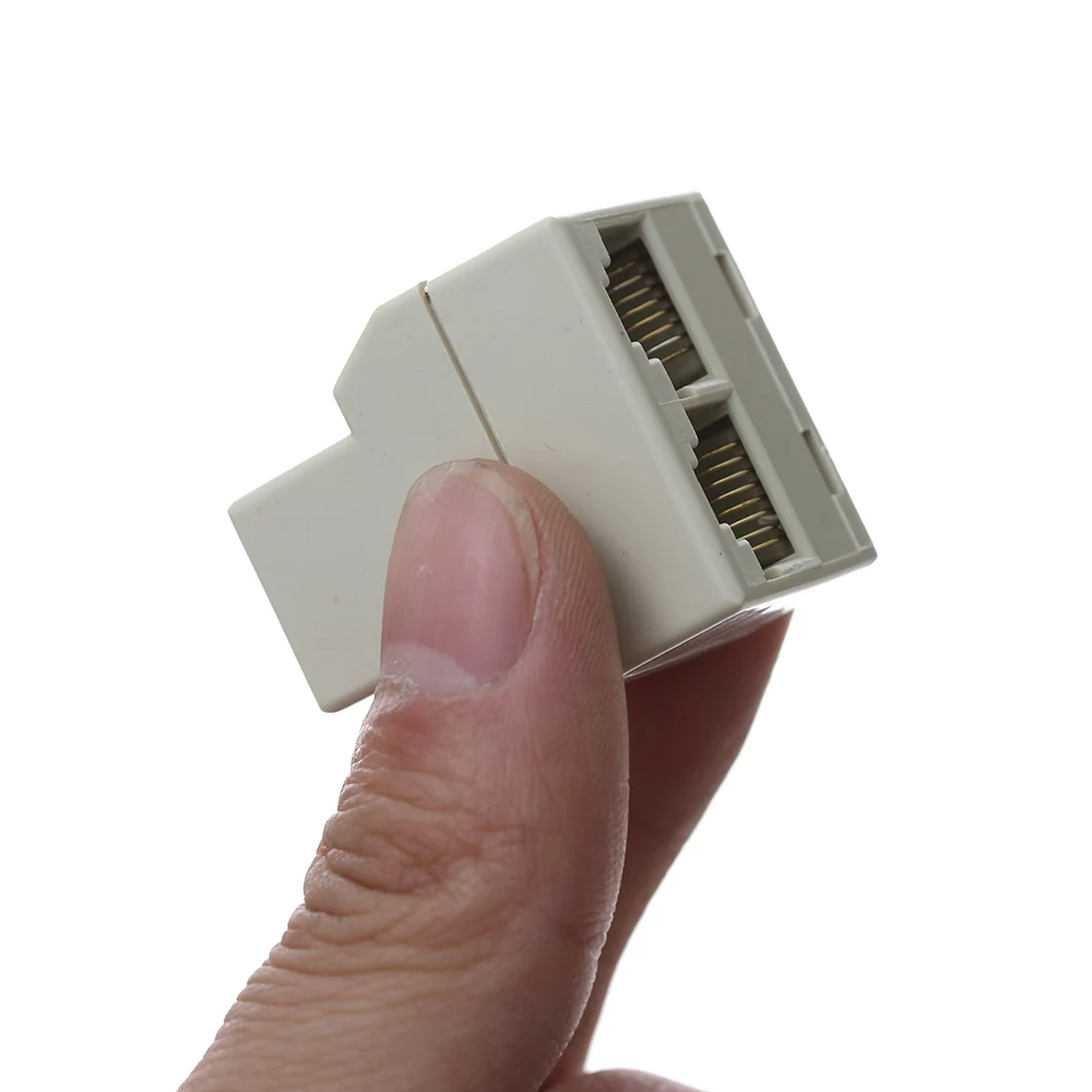 2 шт. Новый RJ45 Сплиттер Разъем CAT5 CAT6 LAN Ethernet сплиттер адаптер 8P8C сетевой модульный