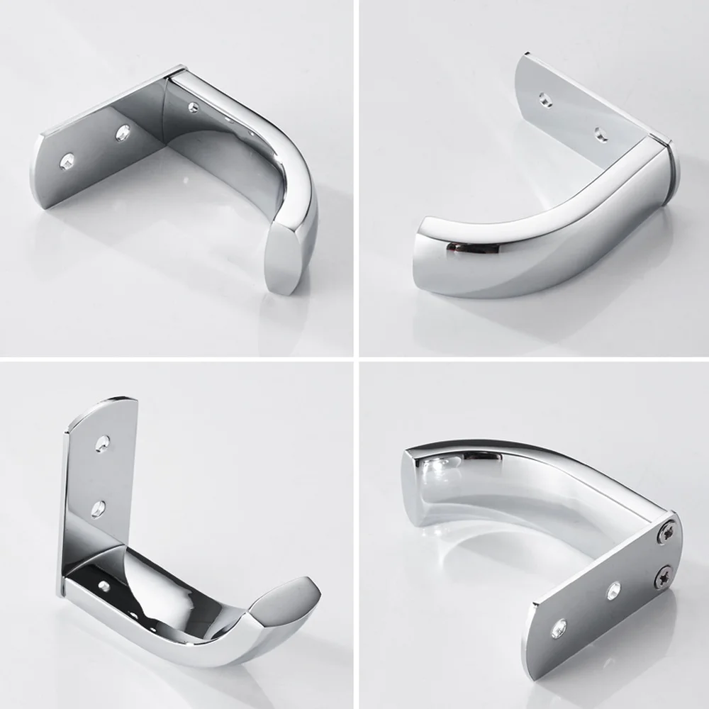 

Stainless steel punching coat hook bathroom wall hanging single towel hook hotel door back Storage holder wx7261546