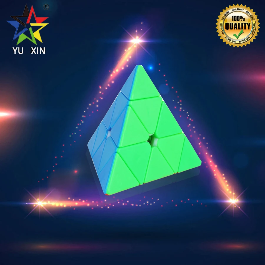 2019 YUXIN магический куб 3*3 треугольник пирамиды скоростной профессиональный кубик