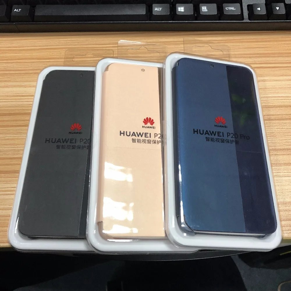 Официальный huawei P20 Pro Чехол с зеркальным окном и функцией пробуждения/сна для huawei P20 чехол Smart View чехол