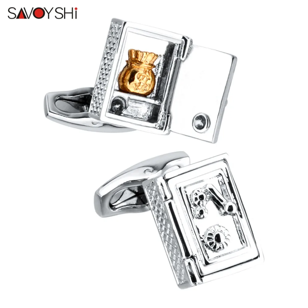 

SAVOYSHI, новинка, запонки для рубашек, для мужчин, вечерние, Подарочная коробка, модель, запонки, высокое качество, модные мужские ювелирные изд...