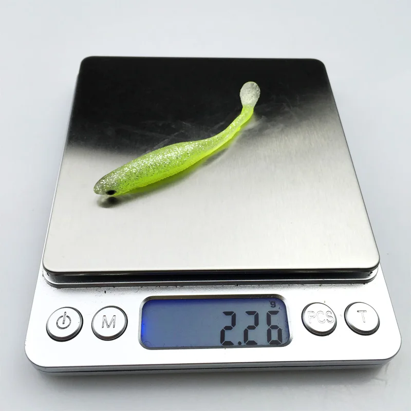 24 шт./лот приманка для рыбалки мягкая 3D Глаза Мягкая 2 г/7 см на сельдь червячная