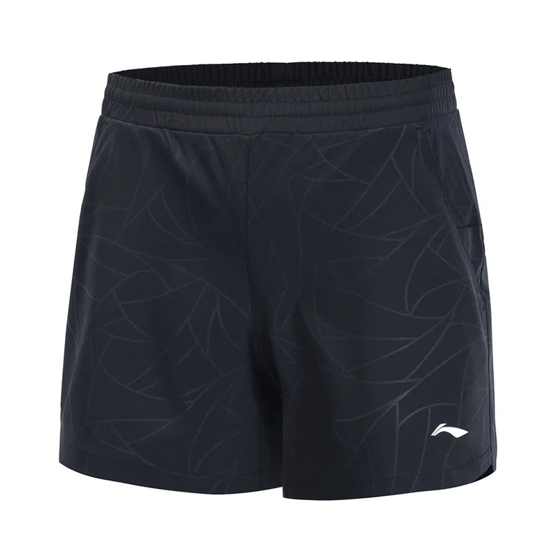 Li-Ning, женские спортивные шорты, полиэстер, дышащие, с подкладкой, для фитнеса, спортивные шорты AKSP016 WKD613 - Цвет: AKSP016-2H