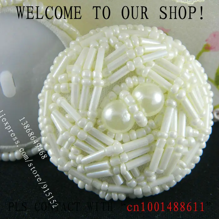 Красивые пластиковые жемчужные пуговицы ручной работы со стразами с хвостовиком