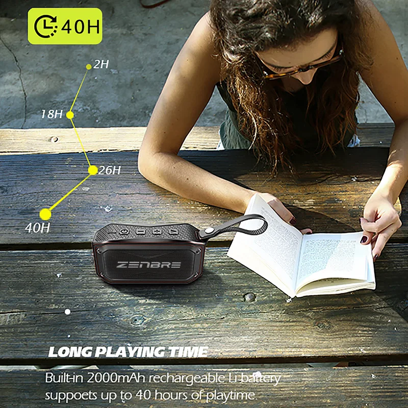 Bluetooth Динамик s ZENBRE D5 6 Вт/40 h играть в режиме реального времени Беспроводной IPX7