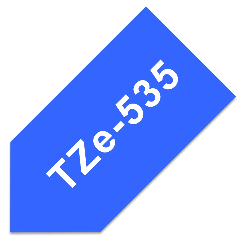 white on blue TZe-231 ленты для этикеток для Brother P-touch 12 мм лента 1 шт. TZe 231 черная на белом tze Лента совместима с Brother PTH100 PTD210 - Цвет: white on blue