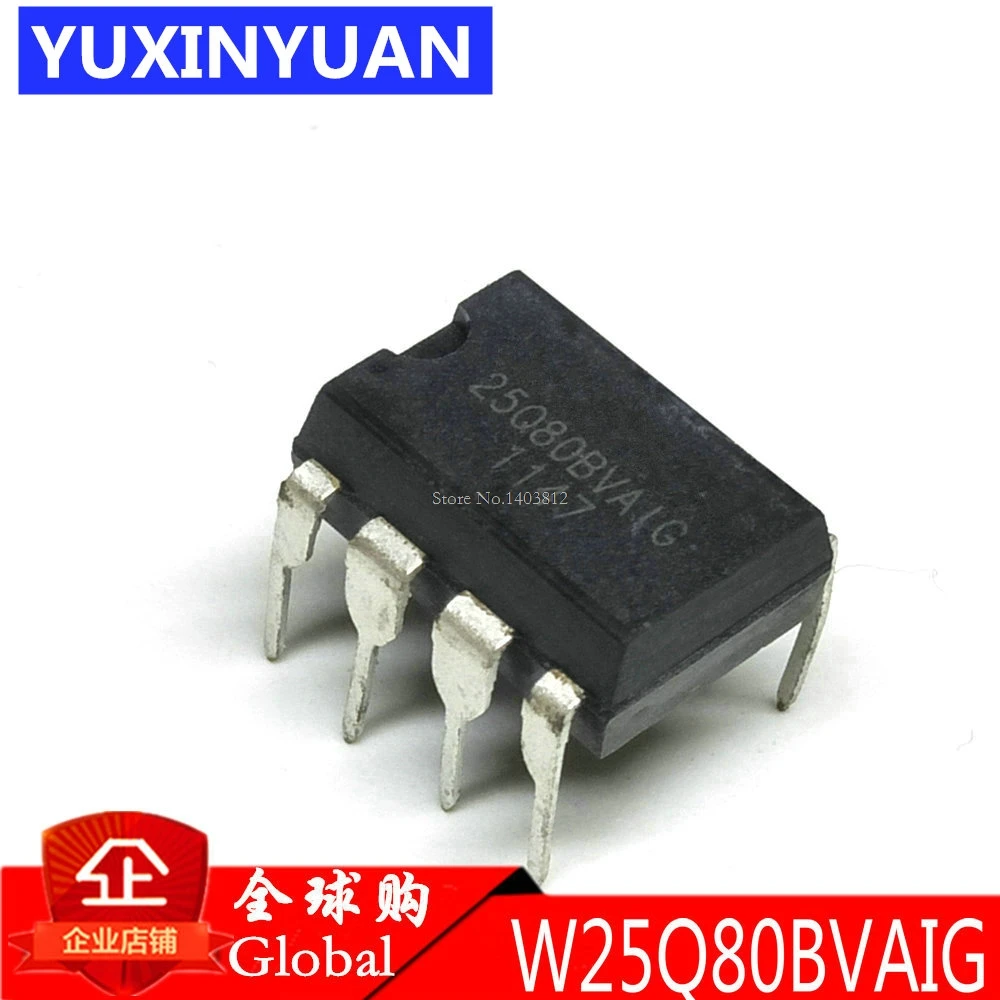 10 шт./лот в W25Q80BVAIG W25Q80BV W25Q80 материнская плата BIOS memory IC chip DIP 8can play AliExpress|Реле| |