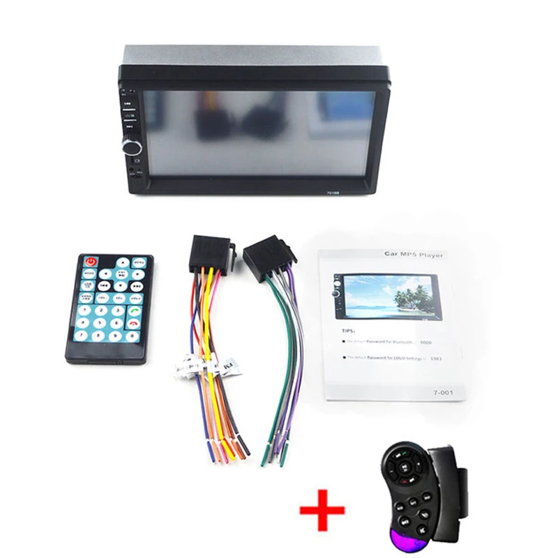 Автомагнитола 2Din с Bluetooth 7 дюймовый сенсорный экран 2din автомобильный