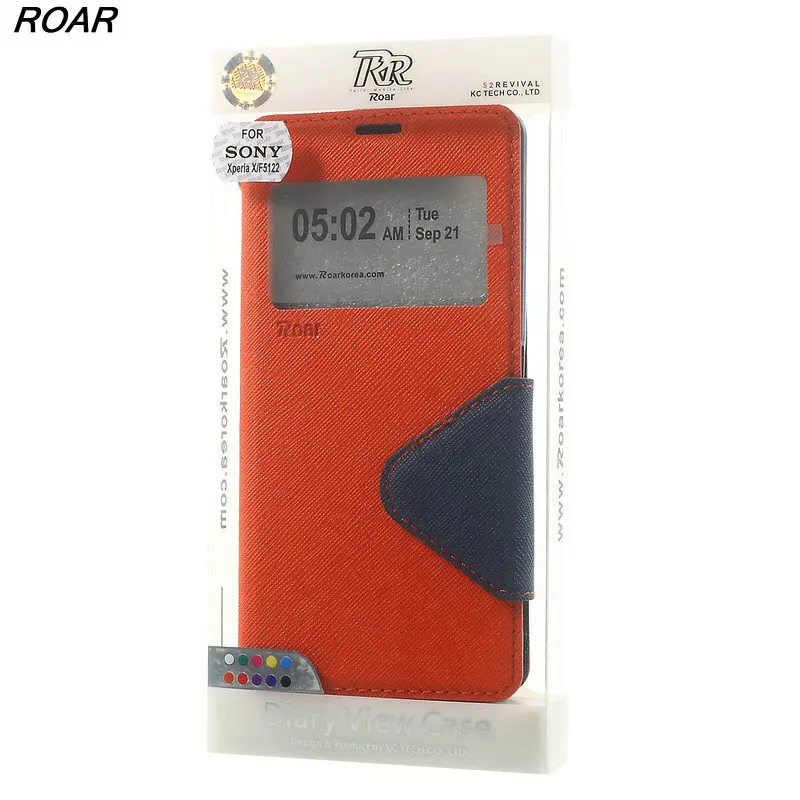 Для Sony Xperia X чехол оригинальный рев Корея окном View кожаный для телефона F5122|case for sony