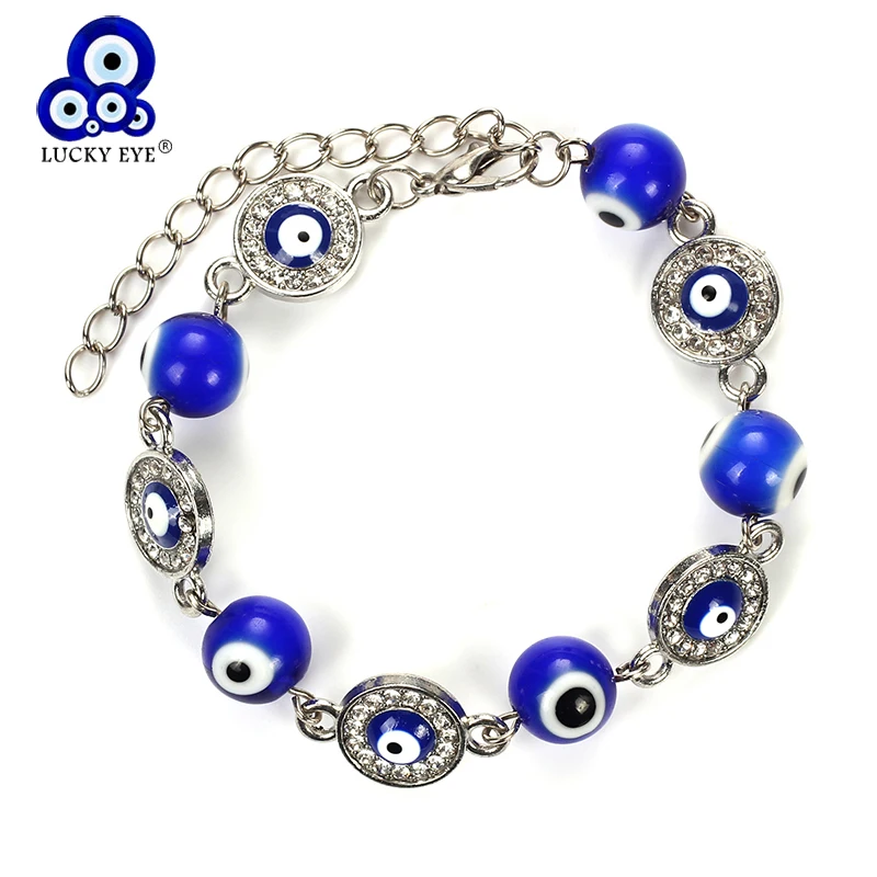 Яркий браслет Lucky Eye с бисером и сглаза кристаллами талисманы турецкие модные